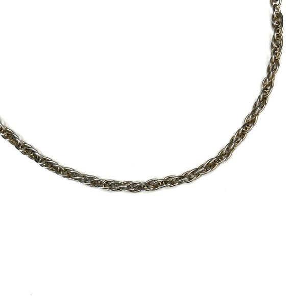 • the vtg gold & silver tone chain necklace - Picture 4 of 7